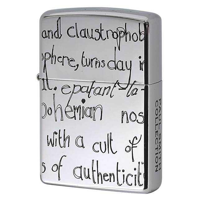 絶版/ヴィンテージ Zippo ジッポー 中古 2006年製造 ZIPPO Paul Smith Collection タイポグラフィ 電球  [S]ほぼ新品同様