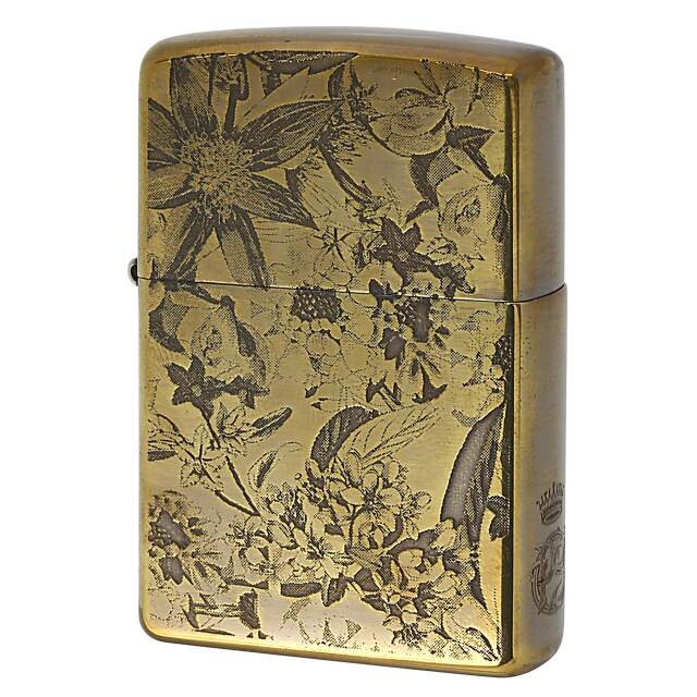 絶版/ヴィンテージ Zippo ジッポー 中古 2005年製造 ZIPPO Paul Smith Flower Design 両面 花柄 ブラス  [S]ほぼ新品同様