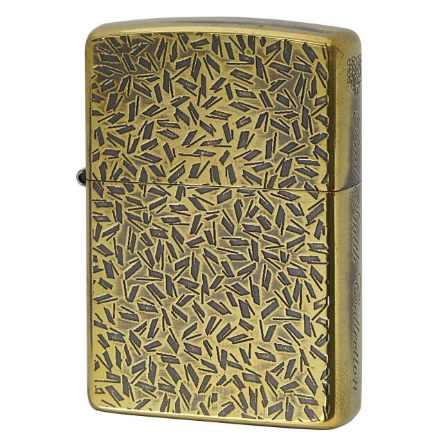 絶版/ヴィンテージ Zippo ジッポー 中古 2007年製造 ZIPPO Paul Smith Collection 両面 縞鋼板柄 ブラス  [S]ほぼ新品同様