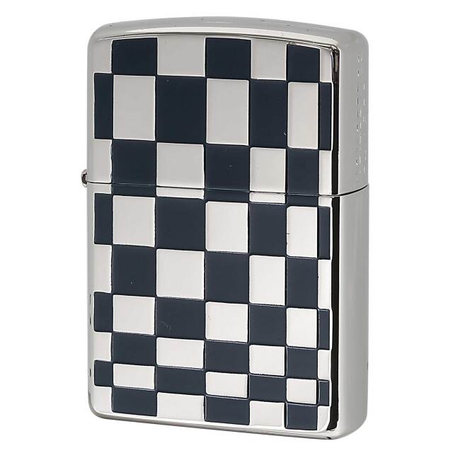 絶版/ヴィンテージ Zippo ジッポー 中古 2006年製造 ZIPPO Paul Smith Collection チェック柄 ブルー  [S]ほぼ新品同様