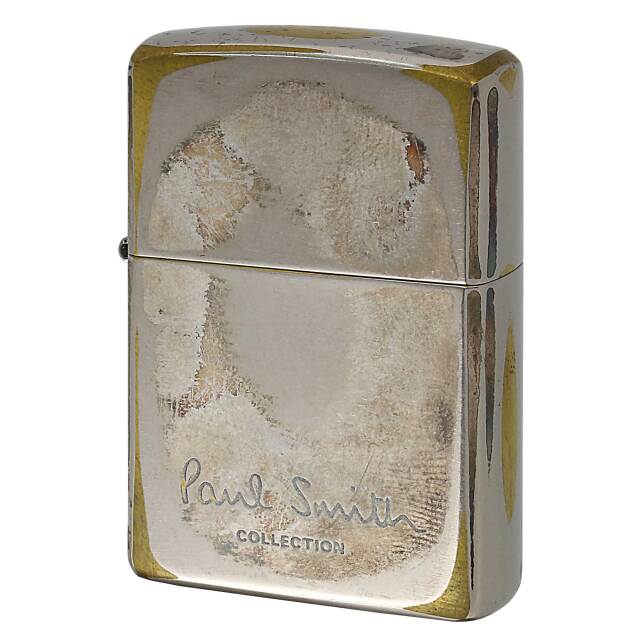 絶版/ヴィンテージ Zippo ジッポー 中古 2007年製造 ZIPPO Paul Smith Collection LOGO ユーズド仕上げ  [S]ほぼ新品同様