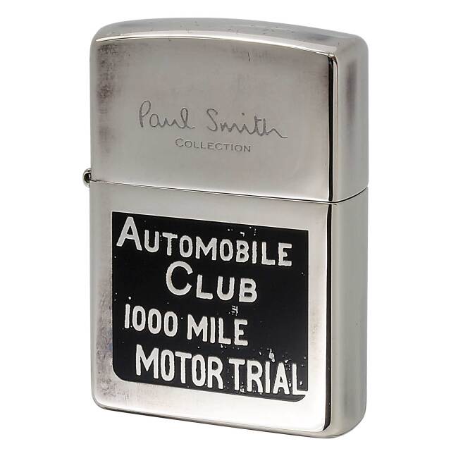 絶版/ヴィンテージ Zippo ジッポー 中古 2002年製造 ZIPPO Paul Smith Collection AUTOMOBILE CLUB 1000 MILE MOTOR TRIAL  [A]使用感少なく状態が良い