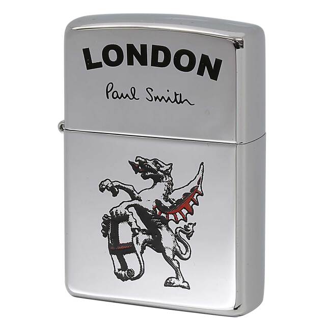 絶版/ヴィンテージ Zippo ジッポー 中古 2002年製造 ZIPPO Paul Smith LONDON ダイナソー  [S]ほぼ新品同様