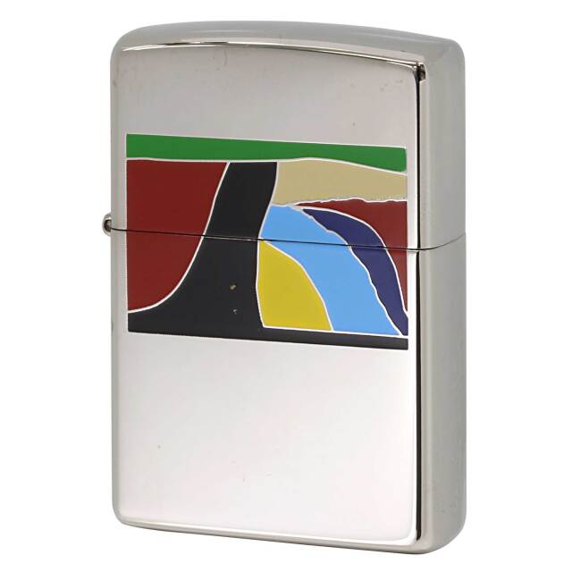 絶版/ヴィンテージ Zippo ジッポー 中古 2007年製造 ZIPPO Paul Smith 抽象画アート  [S]ほぼ新品同様