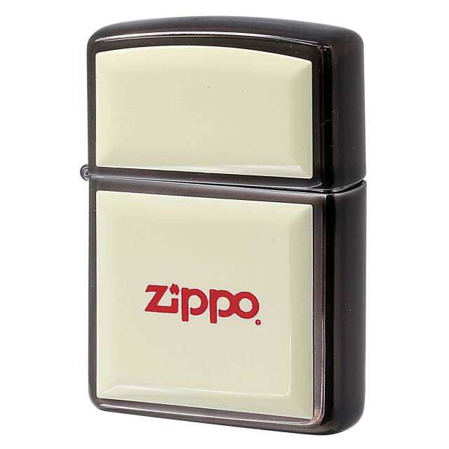 絶版/ヴィンテージ Zippo ジッポー 中古 1992年製造 エポキシ樹脂オフホワイト ZIPPOロゴ  [N]未使用・新品