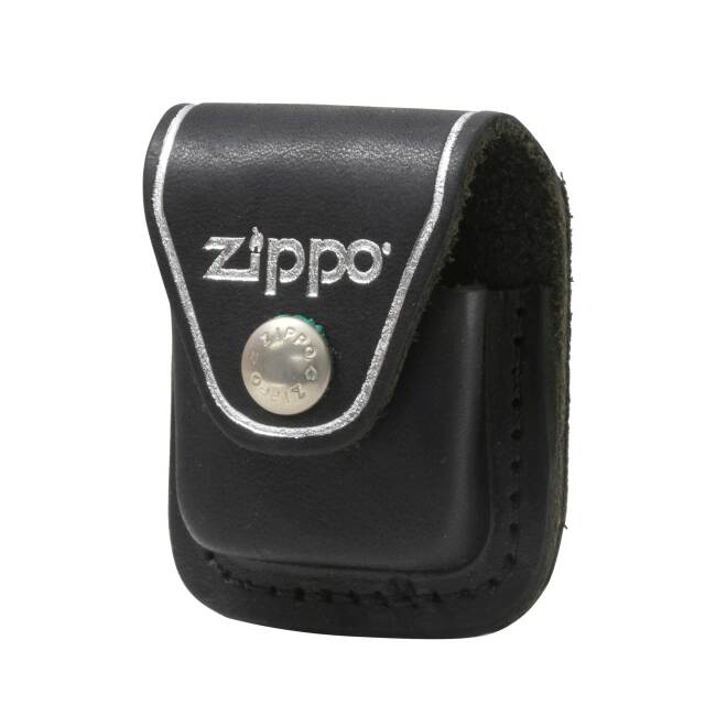 絶版/ヴィンテージ Zippo ジッポー 中古 製造年不明 ZIPPOケース革 黒 クリップタイプ  [A]使用感少なく状態が良い