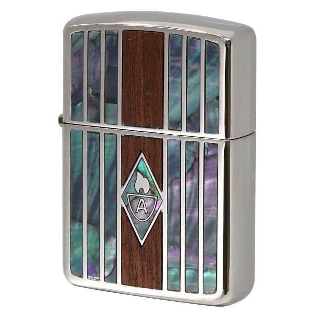 絶版/ヴィンテージ Zippo ジッポー 中古 2004年製造 アーマー シェル&ウッド  [A]使用感少なく状態が良い