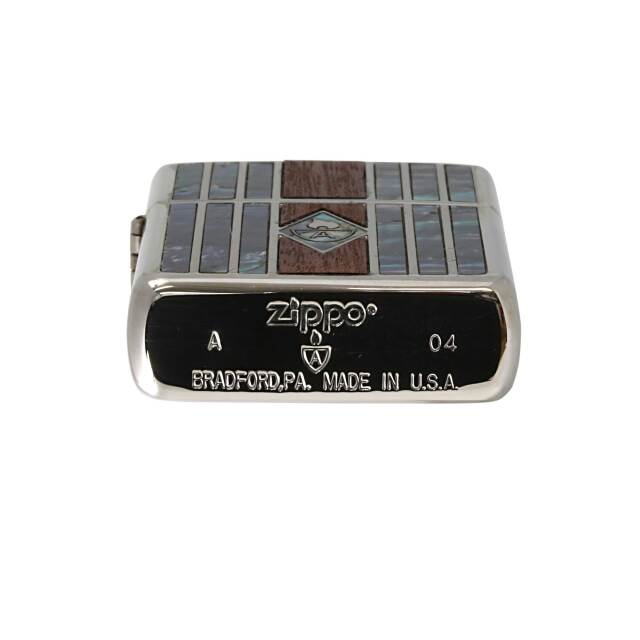 絶版/ヴィンテージ Zippo ジッポー 中古 2004年製造アーマー シェル