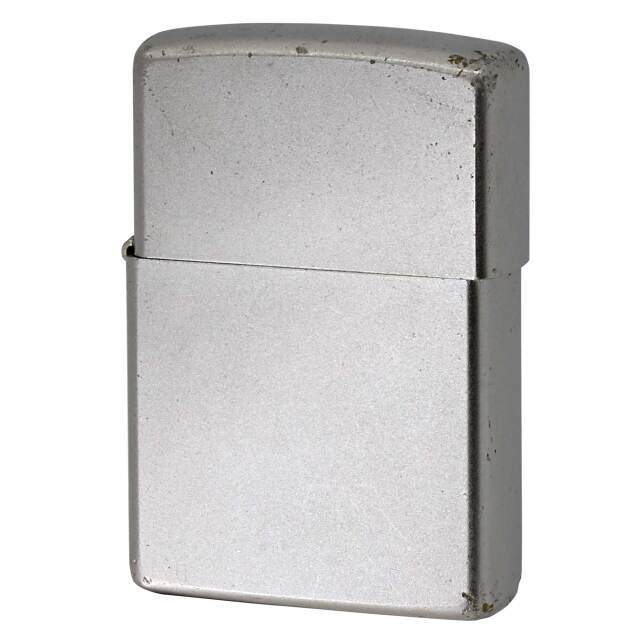 絶版/ヴィンテージ Zippo ジッポー 中古 2008年製造 サテンクローム Satin Chrome No.205  [C]使用感あり傷汚れあり