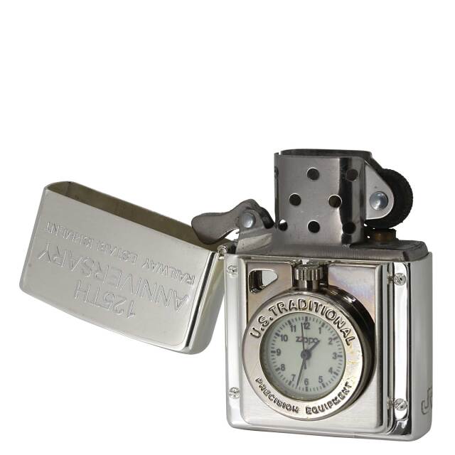 絶版/ヴィンテージ Zippo ジッポー 中古 1996年製造VFC 鉄道開通125