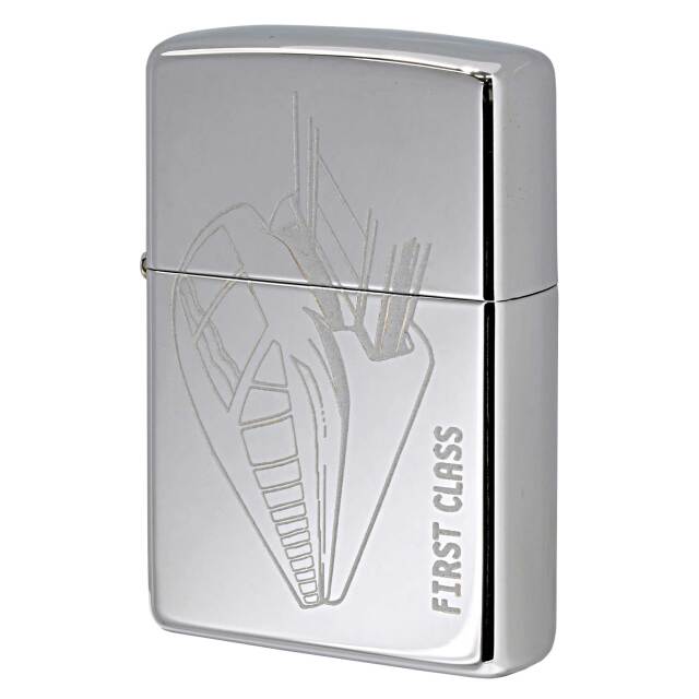 絶版/ヴィンテージ Zippo ジッポー 中古 2000年製造 ZIPPO Paul Smith 試作品 列車 First Class No.250 ハイポリシュクローム  [A]使用感少なく状態が良い