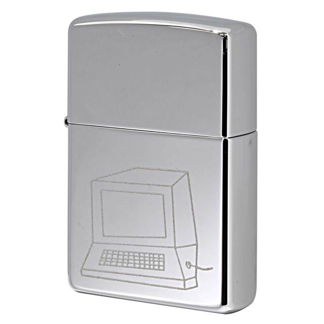 絶版/ヴィンテージ Zippo ジッポー 中古 1999年製造 ZIPPO Paul Smith パソコンとマウス  [A]使用感少なく状態が良い