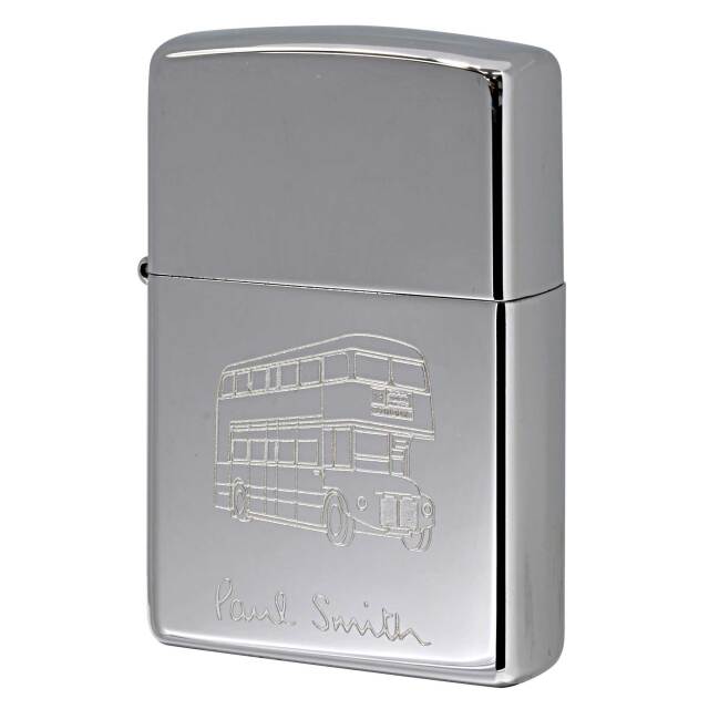 絶版/ヴィンテージ Zippo ジッポー 中古 2002年製造 ZIPPO Paul Smith 2階建てバス  [A]使用感少なく状態が良い