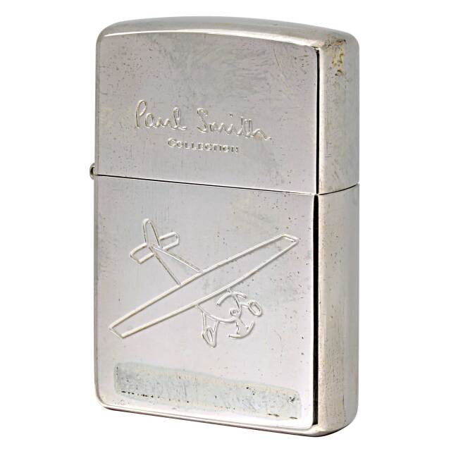 絶版/ヴィンテージ Zippo ジッポー 中古 1998年製造 ZIPPO Paul Smith Collection 飛行機  [B]使用感ありやや傷汚れあり