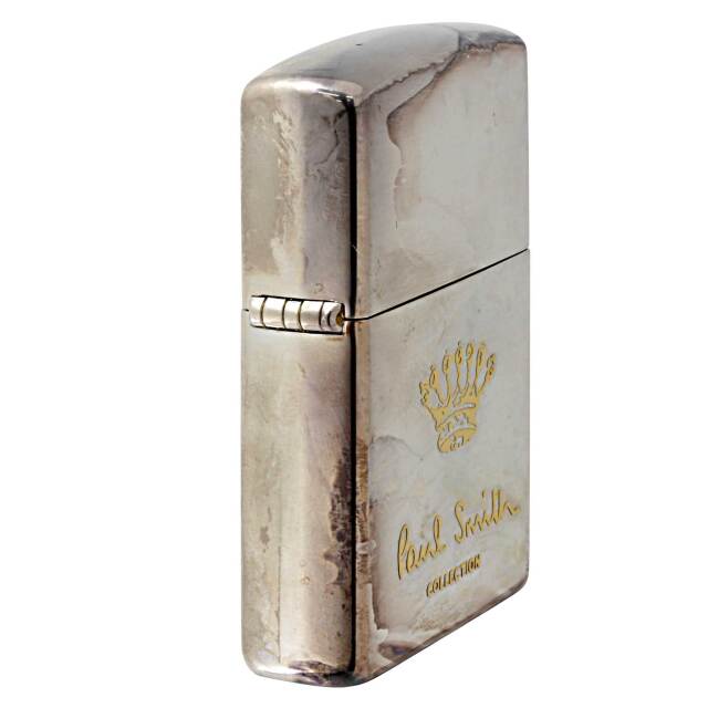Paul Smith コレクション オイルライター ZIPPO 王冠 絶版/ヴィンテージ Zippo ジッポー 中古 2005年製造ZIPPO  PaulSmith Collection 王冠 凸金盛り上げ [B]使用感ありやや傷汚れあり｜Zippo専門店フラミンゴ：本店