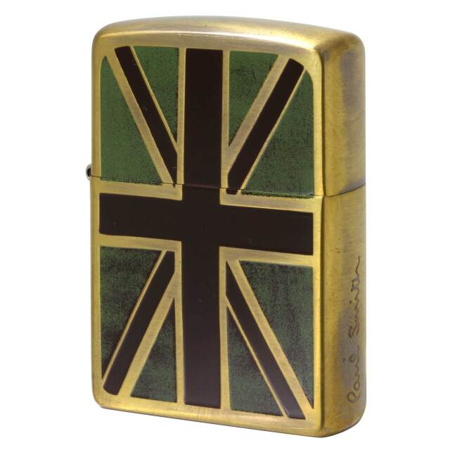 絶版/ヴィンテージ Zippo ジッポー 中古 2006年製造 ZIPPO Paul Smith 真鍮古美 ユニオンジャック  [A]使用感少なく状態が良い