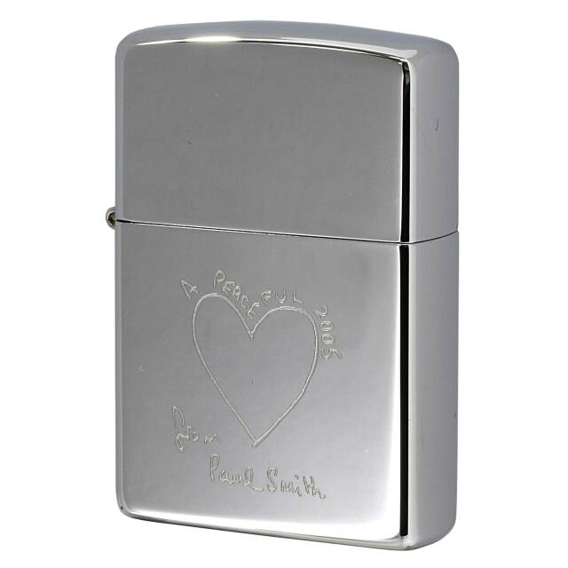 絶版/ヴィンテージ Zippo ジッポー 中古 2004年製造 ZIPPO Paul Smith Peaceful 2005  [S]ほぼ新品同様