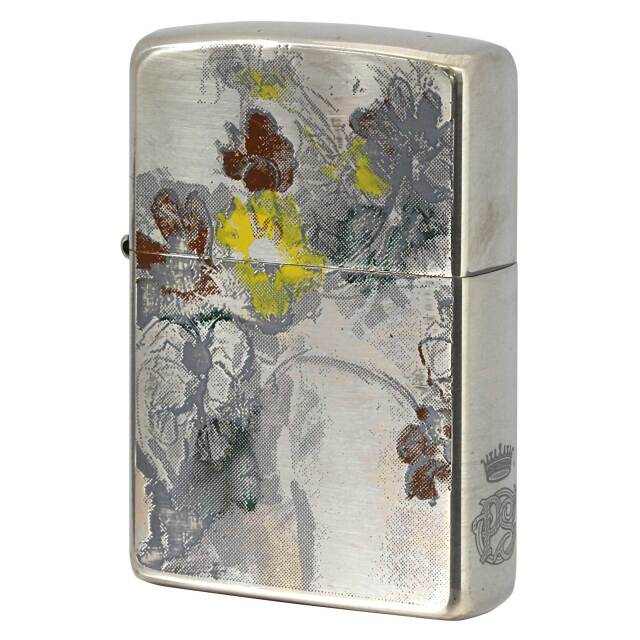 絶版/ヴィンテージ Zippo ジッポー 中古 2008年製造 ZIPPO Paul Smith エッチング 花柄 カラフル  [N]未使用・新品