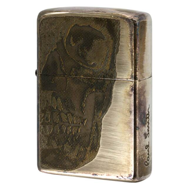 絶版/ヴィンテージ Zippo ジッポー 中古 2008年製造 ZIPPO Paul Smith ドクロ  [B]使用感ありやや傷汚れあり