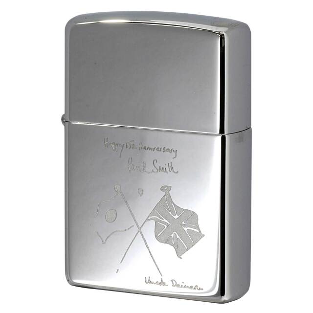 絶版/ヴィンテージ Zippo ジッポー 中古 1997年製造 ZIPPO Paul Smith No.250 日本＆英国 国旗  [A]使用感少なく状態が良い