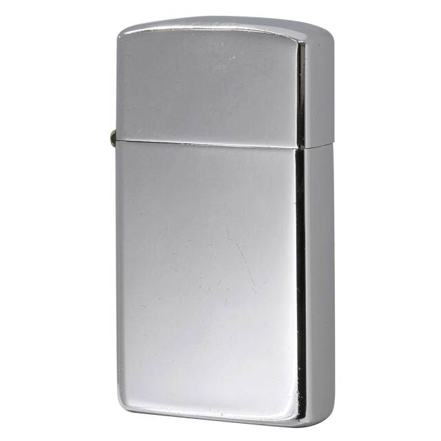 絶版/ヴィンテージ Zippo ジッポー 中古 1993年製造 ハイポリッシュクローム スリム No1610  [C]使用感あり傷汚れあり