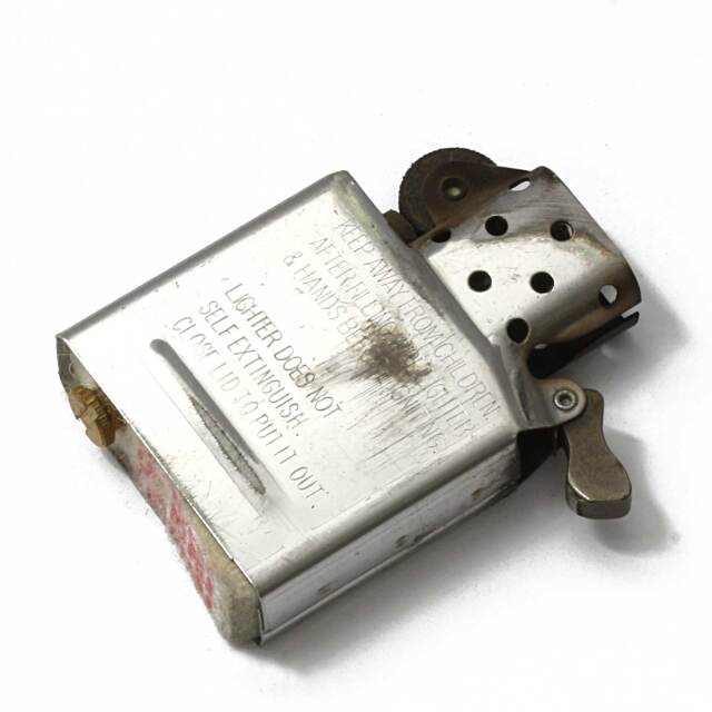 絶版/ヴィンテージ Zippo ジッポー 中古 2015年製造アーマー 純銀
