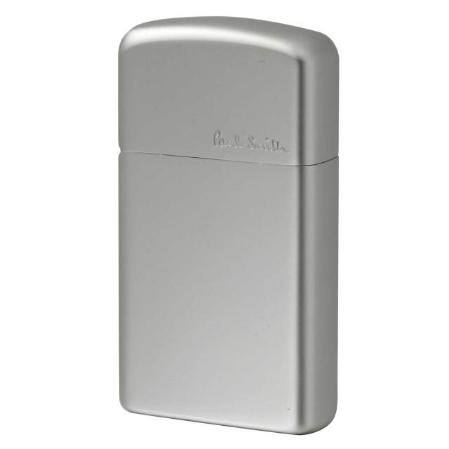 絶版/ヴィンテージ Zippo ジッポー 中古 2000年製造 ZIPPO Paul Smith スリム アルミケース SLIM Aluminum case シルバー  [S]ほぼ新品同様