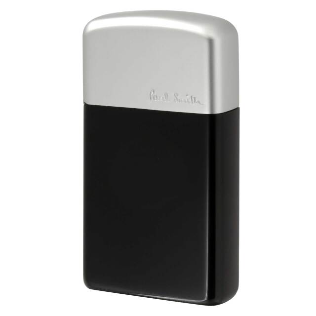 絶版/ヴィンテージ Zippo ジッポー 中古 2000年製造 ZIPPO Paul Smith スリム アルミケース SLIM Aluminum case ブラック  [S]ほぼ新品同様