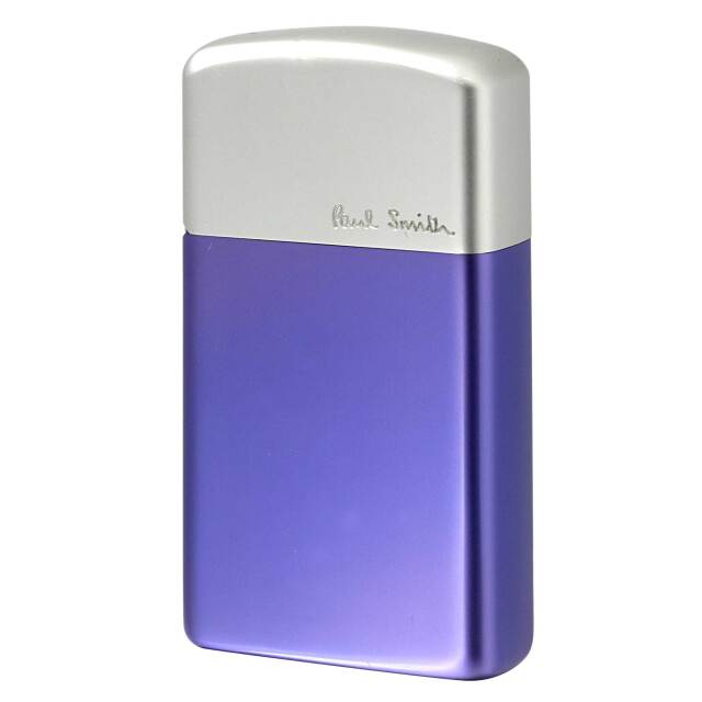 絶版/ヴィンテージ Zippo ジッポー 中古 2000年製造 ZIPPO Paul Smith スリム アルミケース SLIM Aluminum case ラベンダー  [S]ほぼ新品同様