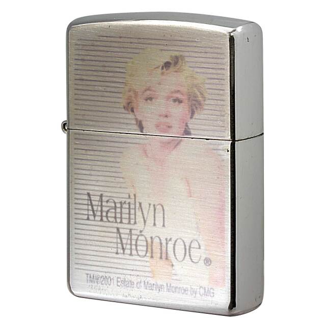 絶版/ヴィンテージ Zippo ジッポー 中古 2001年製造 マリリン・モンロー カラー  [B]使用感ありやや傷汚れあり