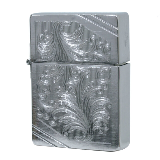絶版/ヴィンテージ Zippo ジッポー 中古 2012年製造 1935レプリカ ベネチアン彫刻  [D]傷汚れがあり使用に難あり