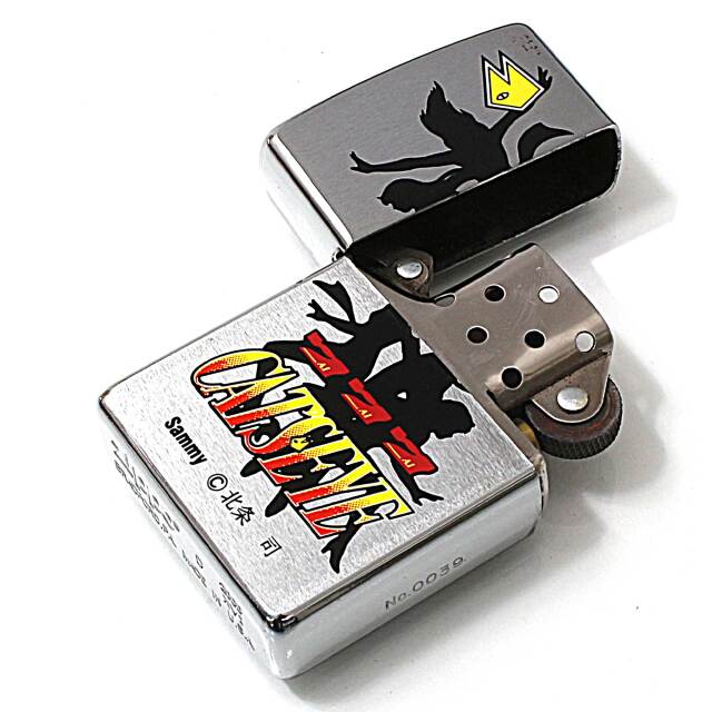 絶版/ヴィンテージ Zippo ジッポー 中古 2000年製造スロット CATS EYE