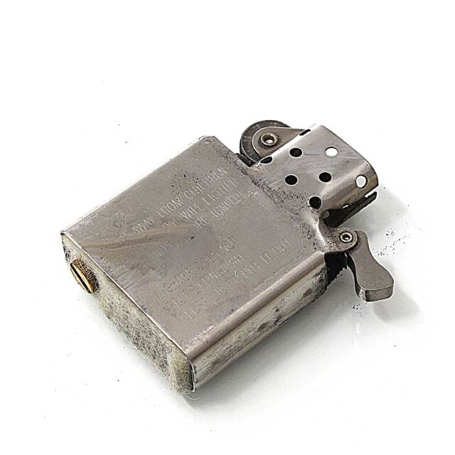 絶版/ヴィンテージ Zippo ジッポー 中古 2000年製造Silver Plate
