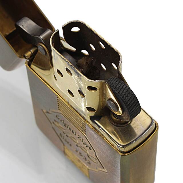 絶版/ヴィンテージ Zippo ジッポー 中古 1989年製造ブラス ZIPPOロゴ