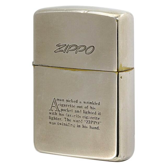 絶版/ヴィンテージ Zippo ジッポー 中古 1987年製造 ZIPPOロゴ 英文  [B]使用感ありやや傷汚れあり