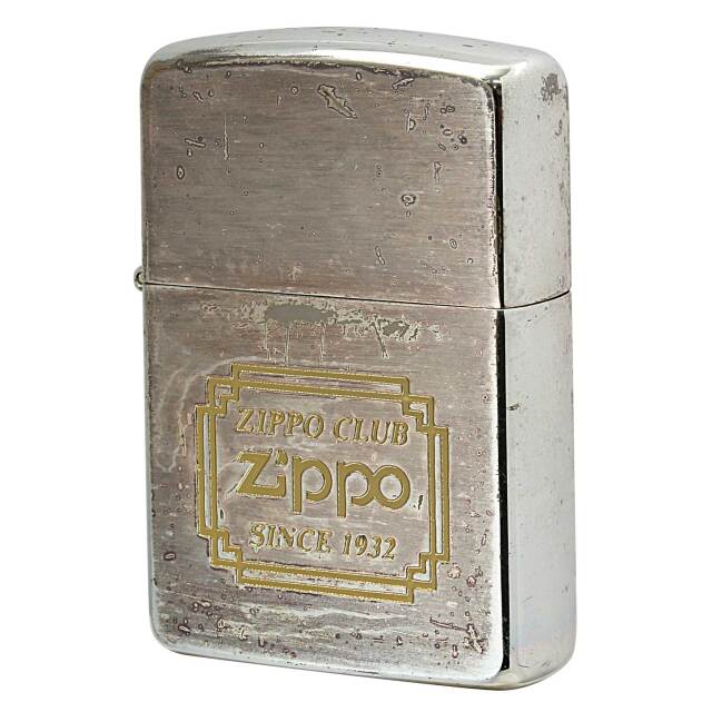 絶版/ヴィンテージ Zippo ジッポー 中古 1989年製造 ZIPPO CLUB ロゴ  [C]使用感あり傷汚れあり