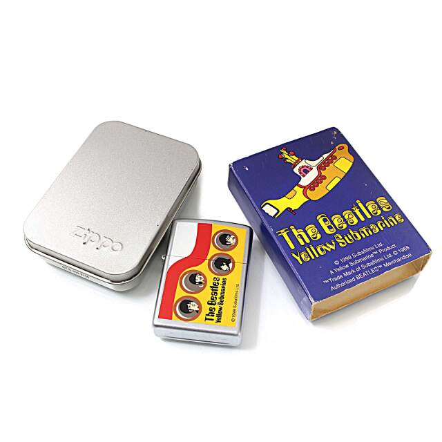 絶版/ヴィンテージ Zippo ジッポー 中古 2000年製造ビートルズ Yellow