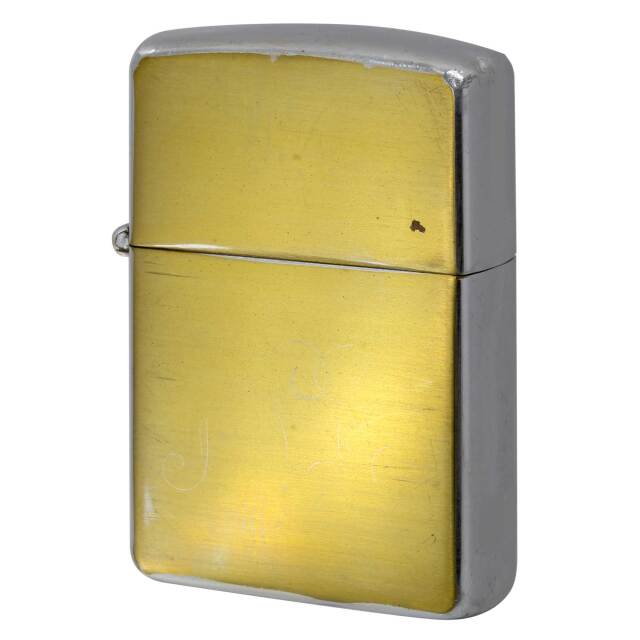 1955年式保存状態、良好です 絶版/ヴィンテージ Zippo ジッポー 中古 1948年製造金・銀 ツートン色