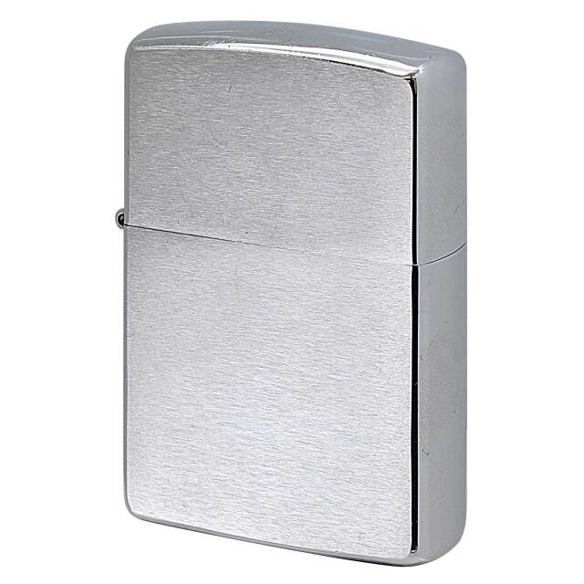 絶版/ヴィンテージ Zippo ジッポー 中古 1991年製造 ブラッシュドクローム Brushed Chrome  [C]使用感あり傷汚れあり