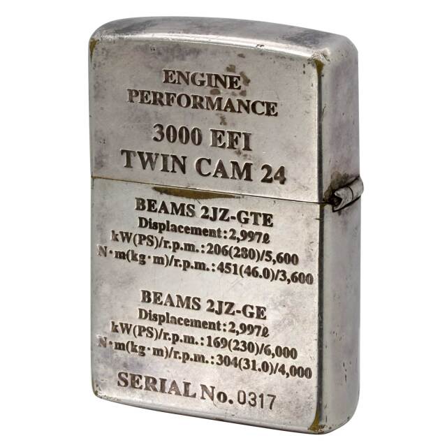 ビンテージzippoジッポ新品、傷あり 絶版/ヴィンテージ Zippo ジッポー 中古 2000年製造トヨタ