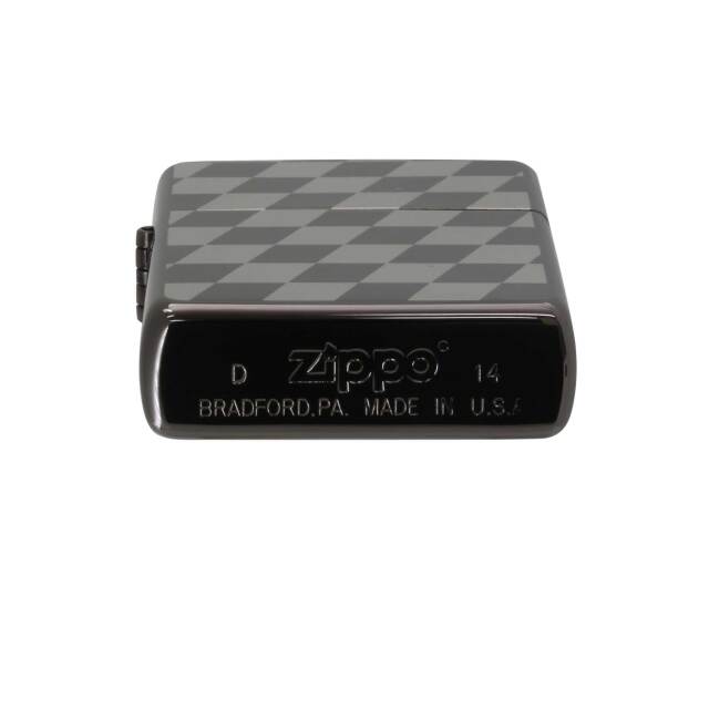 絶版/ヴィンテージ Zippo ジッポー 中古 2014年製造CHECK 市松