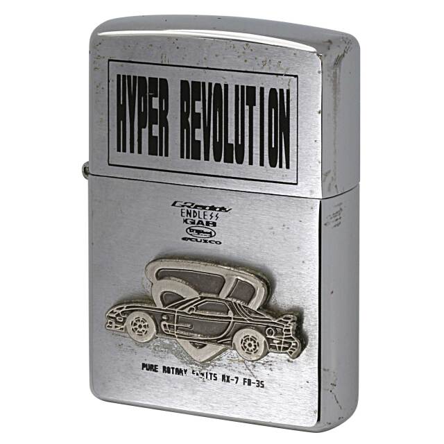 絶版/ヴィンテージ Zippo ジッポー 中古 1999年製造 HYPER REVOLUTION RX-7 メタルエンブレム貼り  [C]使用感あり傷汚れあり