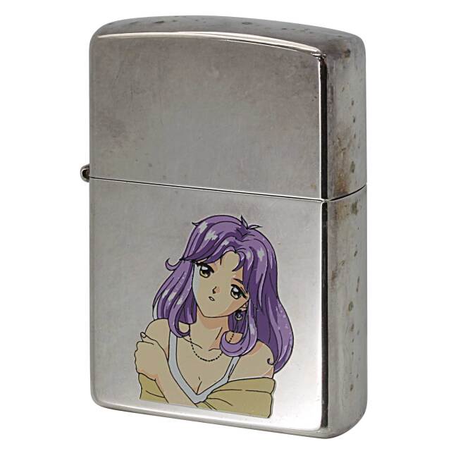 絶版/ヴィンテージ Zippo ジッポー 中古 1996年製造 ときめきメモリアル mira kagami コナミ ゲーム  [C]使用感あり傷汚れあり