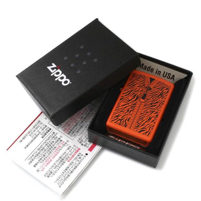 絶版/ヴィンテージ Zippo ジッポー 中古 2016年製造トラ柄 ジッパー