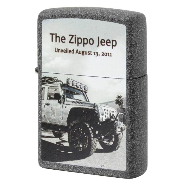 絶版/ヴィンテージ Zippo ジッポー 中古 2015年製造 The Zippo Jeep ジープ 自動車 アイロンストーン  [N]未使用・新品