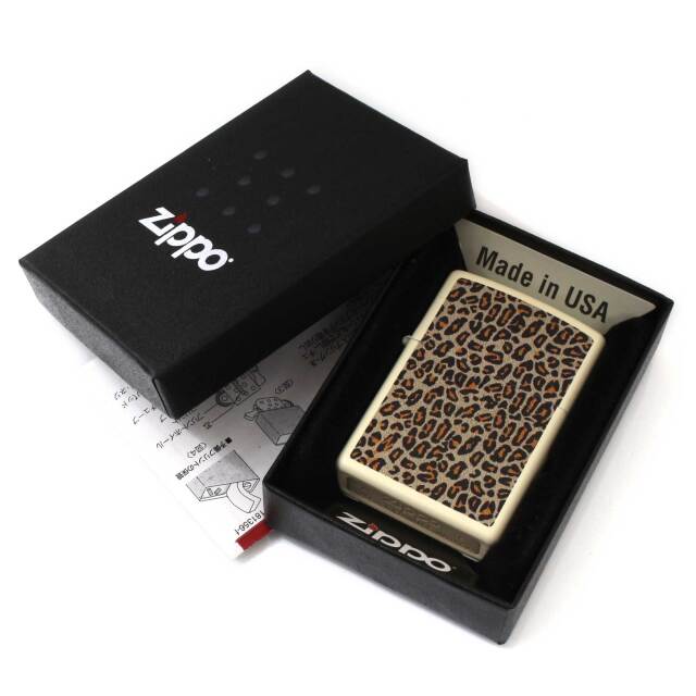 絶版/ヴィンテージ Zippo ジッポー 中古 2018年製造Leopard ヒョウ柄