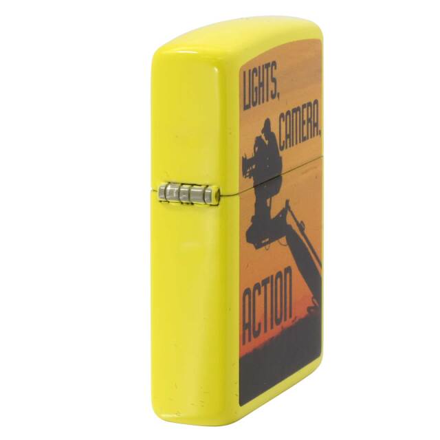 絶版/ヴィンテージ Zippo ジッポー 中古 2016年製造LIGHTS CAMERA