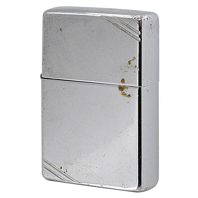 絶版/ヴィンテージ Zippo ジッポー 中古 2006年製造 1937レプリカ 鏡面 ダイアゴナルライン (裏面に刻印あり)  [C]使用感あり傷汚れあり
