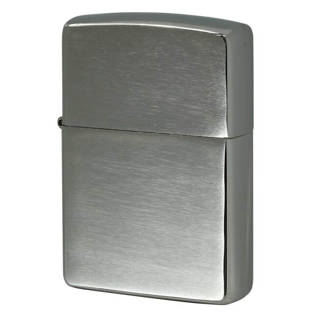 絶版/ヴィンテージ Zippo ジッポー 中古 2018年製造 ブラッシュドクローム Brushed Chrome No.200  [C]使用感あり傷汚れあり