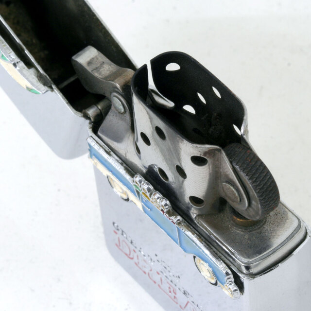 絶版/ヴィンテージ Zippo ジッポー 中古 1994年製造トリックメタル THE